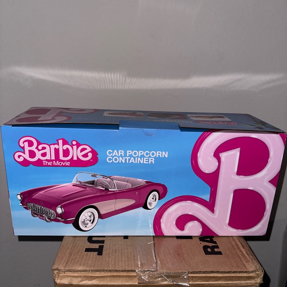 AMC Barbie Movie Corvette Car Popcorn Bucket Container NEW IN BOX